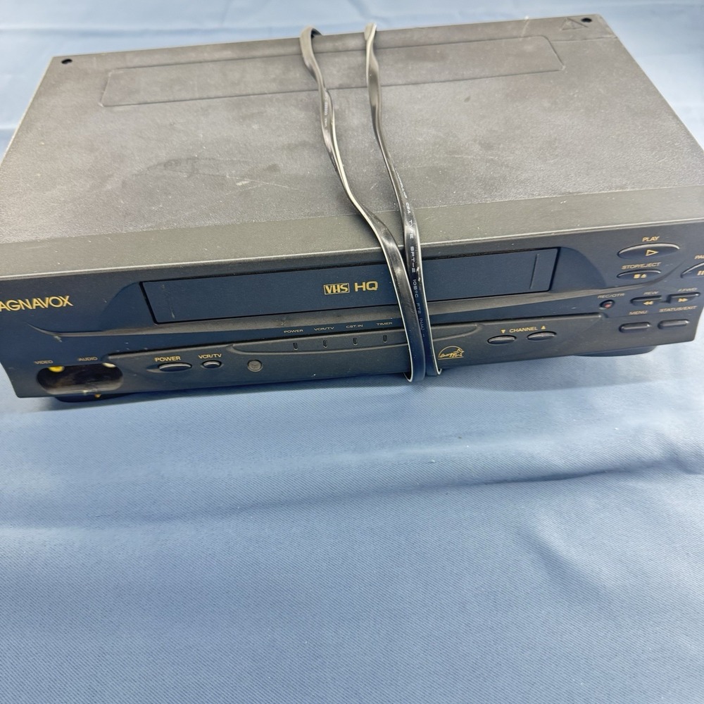 Magnavox Philips VHS HQ 4 Head Stereo VCR VR201BMG22 Recorder Player Not Working